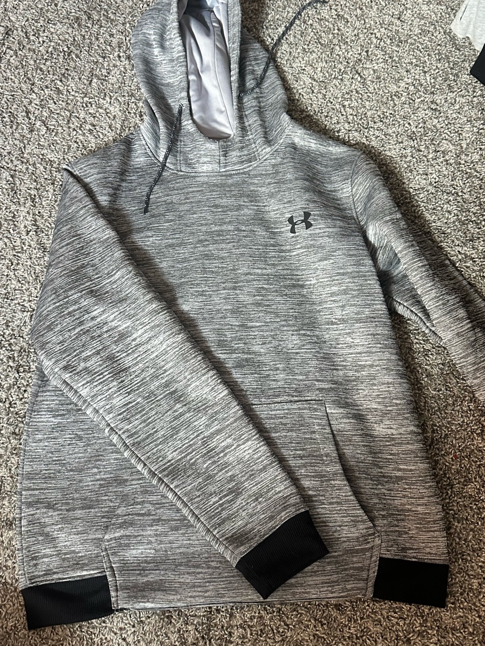 Under Armour Gray Marled Pullover Hoodie